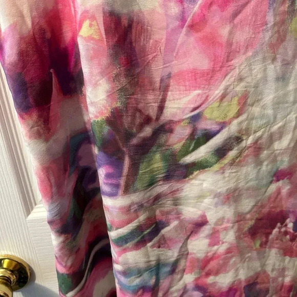 Cynthia Crowley Size 6 100% Silk Shift Dress Baby shower Vacation - Picture 3 of 4